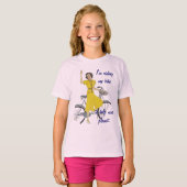 T-shirt belle dame de vélo (Devant entier)