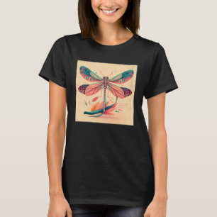 T-shirt Belle dragon Voler Illustation Aesthétique Coloré