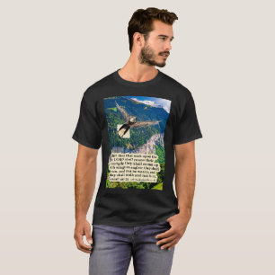 T-shirt Belle Écriture d'aigle Isaïe 40:31