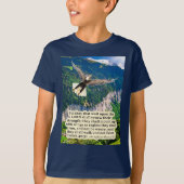 T-shirt Belle Écriture d'aigle Isaïe 40:31 (Devant)