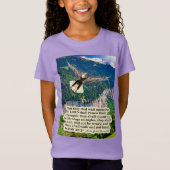 T-Shirt Belle Écriture d'aigle Isaïe 40:31 (Devant)