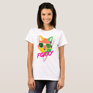 T-shirt Belle et mignonne Renard Foxxy avec lunettes
