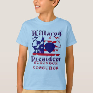 T-shirt Belle extraordinaire J'aime Hillary pour le présid