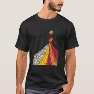 T-shirt Belle femme africaine Graphique