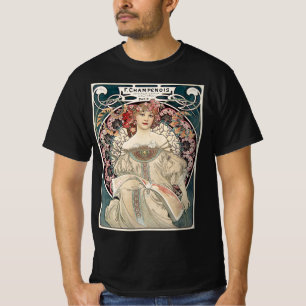 T-shirt Belle femme Art Nouveau à Paris
