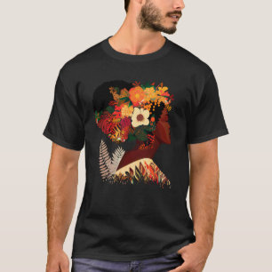 T-shirt Belle femme noire Afro Queen Melanin mignonne flux