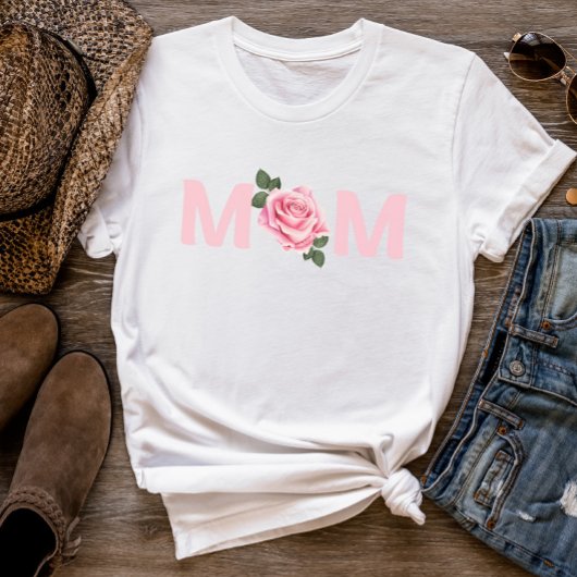 T-shirt Belle fête de la mère de maman Rose