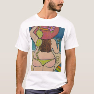 T-shirt Belle fille dans le bikini