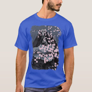 T-shirt Belle fleur de cerise japonaise, Sakura avec Mou