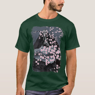 T-shirt Belle fleur de cerise japonaise, Sakura avec Mou
