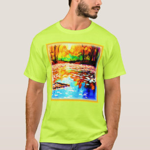 T-shirt Belle Forêt Orange De Couleur Claire. Commandez dè