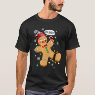 T-shirt Belle Gingerbread Homme Oh Snap Funny Christmas Ca