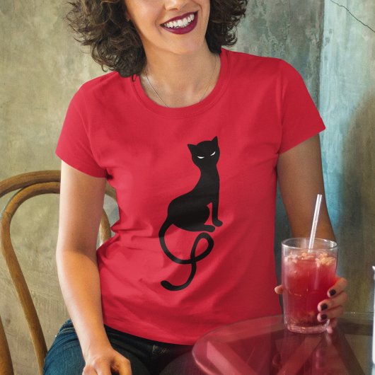 T-shirt Belle Gracieuse Maladie Noir Chat
