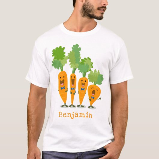 T-shirt Belle illustration du quatuor de carottes à carott (Devant)