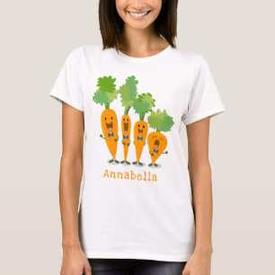 T-shirt Belle illustration du quatuor de carottes à carott