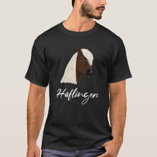 T-shirt Belle Illustration D'Une Tête De Cheval Un Hafling