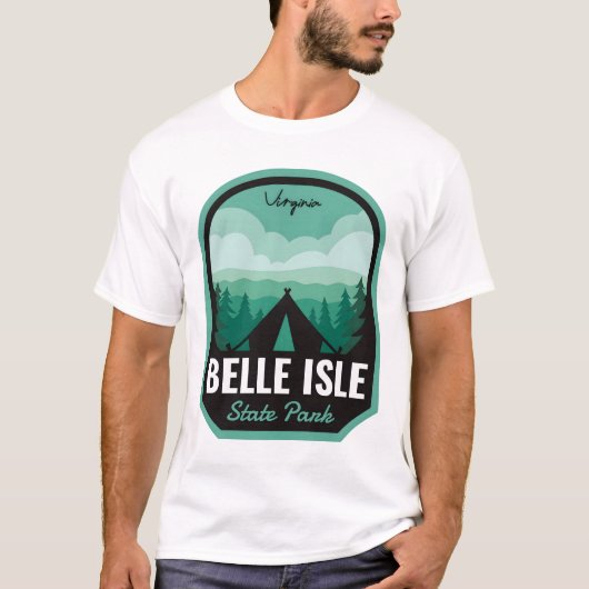 T-shirt Belle Isle State Park VA Camping (Devant)