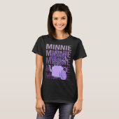 T-shirt Belle Lavande - Minnie Nom (Devant entier)