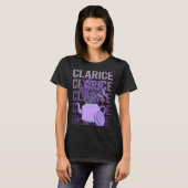 T-shirt Belle Lavande - Nom Clarice (Devant entier)