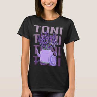 T-shirt Belle Lavande - Nom Toni
