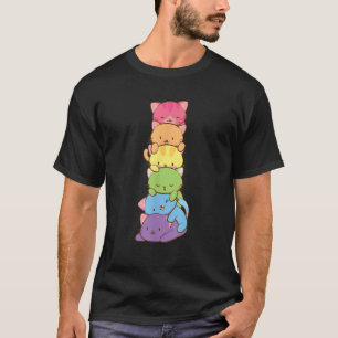 T-shirt Belle LGBT Arc-en-ciel Gay pride Drapeau Kawaii Ch