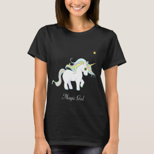 T-shirt Belle licorne magique avec étoile