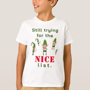 T-shirt Belle liste des enfants Noël