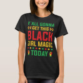 T-shirt Belle Magie Black Girl (Devant)