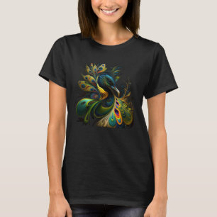 T-shirt belle Majestic Peacock au clair de lune 1