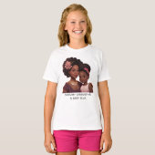 T-shirt Belle maman et fille noire (14) (Devant entier)