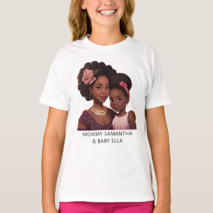 T-shirt Belle maman et fille noire (14)
