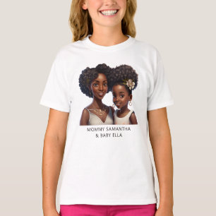 T-shirt Belle maman et fille noire (18)