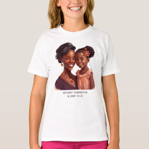 T-shirt Belle maman et fille noire (19)