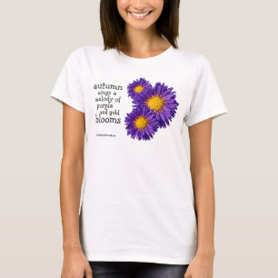 T-shirt Belle marguerite violette Michaelmas