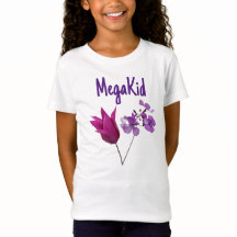 Belle Mega Kid joli tulip rose violet fleuri