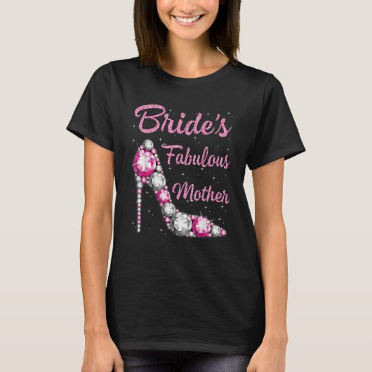 T-shirt belle mère de la belle mariée heureux mariage (Devant)