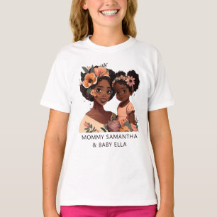 T-shirt Belle mère et fille noire (13)