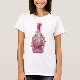 T-shirt Belle MOTIF ARTISTIQUE ART ABSTRAIT Argent