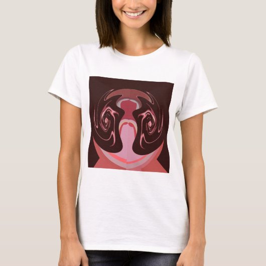 T-shirt Belle Motif Maroon Africain Design d'impression (Devant)