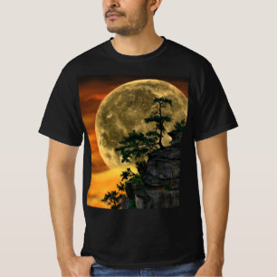 T-shirt Belle nuit de grande Pleine lune - Dessiner différ