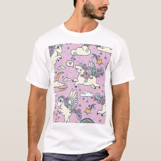 T-shirt Belle nuit Pegasus : Carton mignon