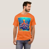 T-shirt Belle Octopus sous-marine (Devant entier)