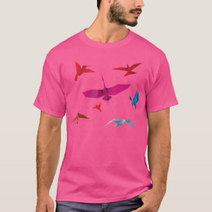 T-shirt Belle Origami Art Origami Style Vintage Japon