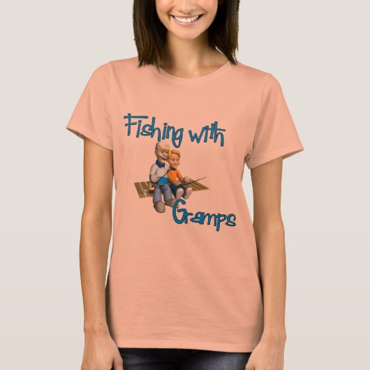 T-shirt Belle pêche avec Gramps (Devant)