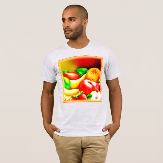 T-shirt Belle Peinture Tropicale De Fruits. Commandez dès  (Devant entier)
