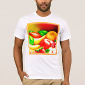 T-shirt Belle Peinture Tropicale De Fruits. Commandez dès (Devant)