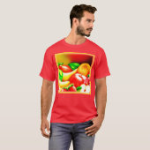 T-shirt Belle Peinture Tropicale De Fruits. Commandez dès  (Devant entier)
