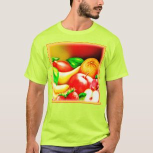 T-shirt Belle Peinture Tropicale De Fruits. Commandez dès