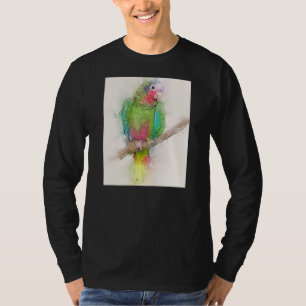 T-shirt Belle Perroquet Cubain Portrait Joli Oiseau Faune
