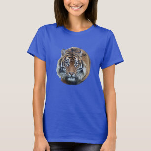 T-shirt Belle photo du visage du tigre du Bengale